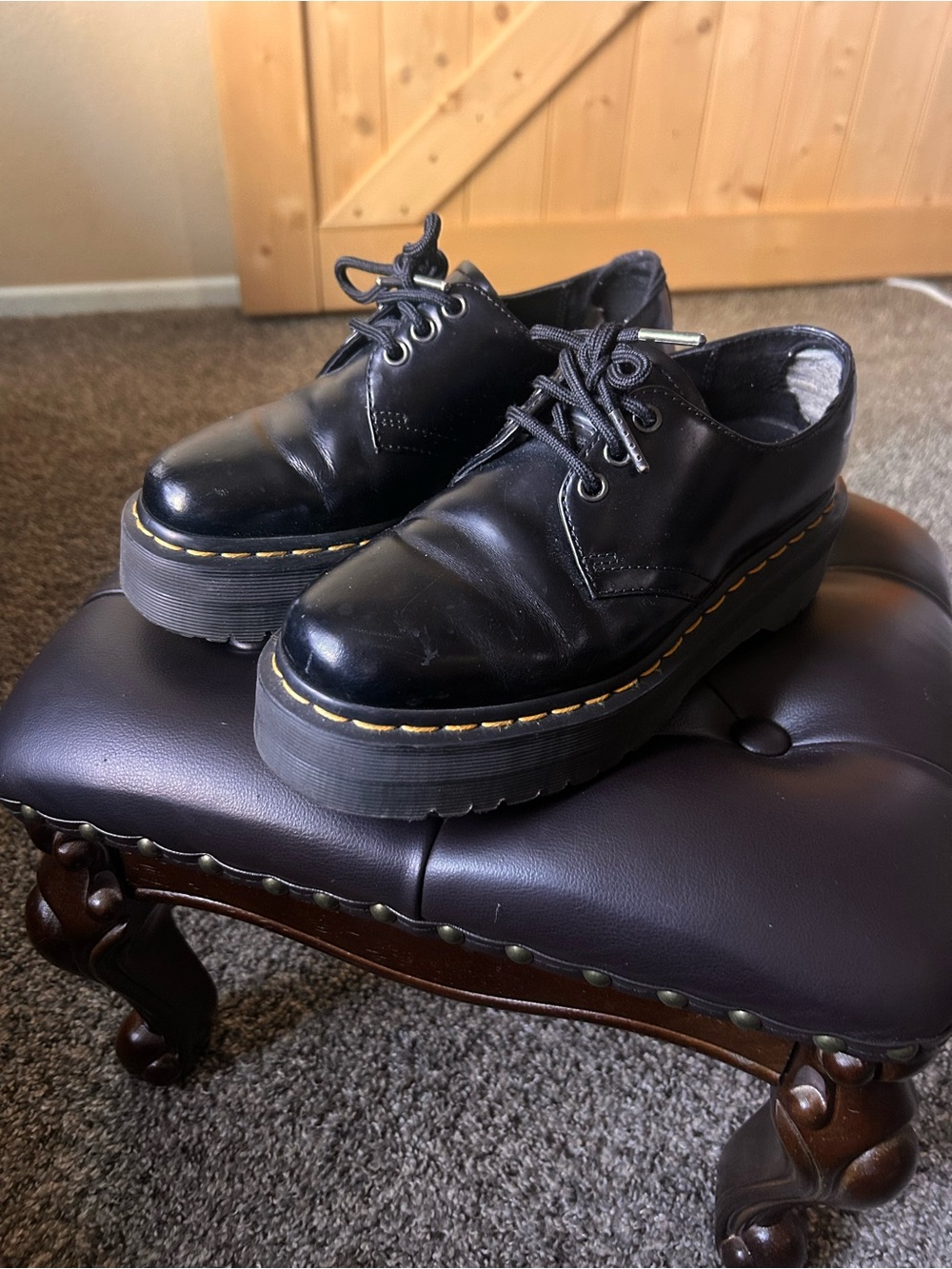 Dr. Martens 1461 SMOOTH LEATHER PLATFORM SHOES